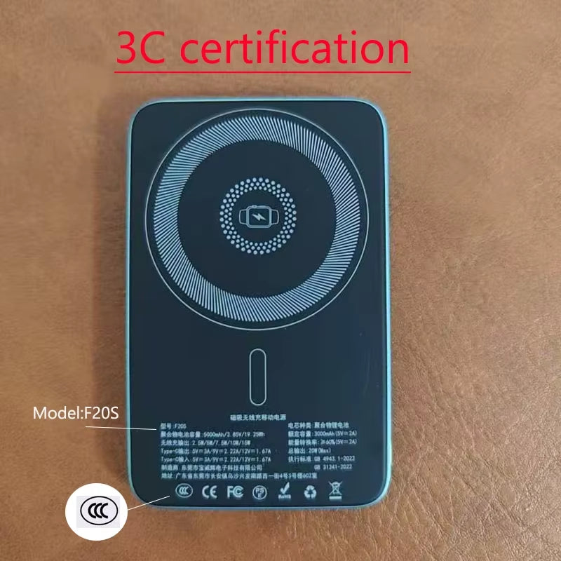 20000mAh Magnetic Power Bank Wireless