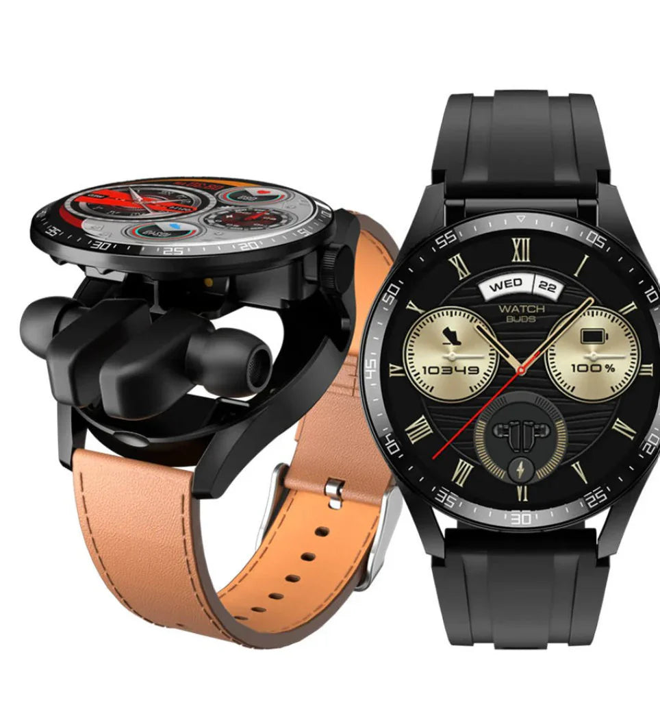 PowerBand GT5 - 2 in 1 Smartwatch + Earbuds