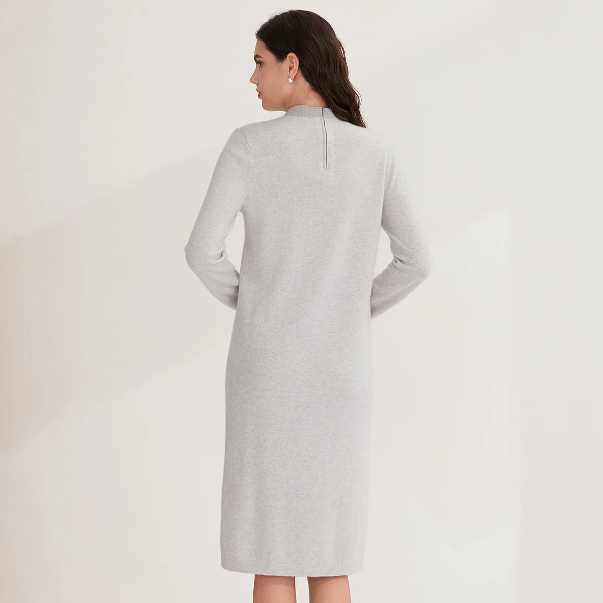 Luxury Knit Winter Long Sleeve Slim Fit Elegant Maxi Dress